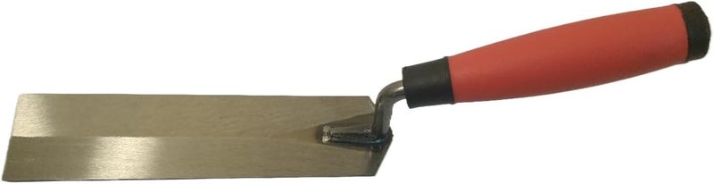 LSGZJZY Masonry steel Margin Trowel, 8 x 2 Inches, High-Hardness Steel Blade, Ergonomic Rubber Handle - Image 3